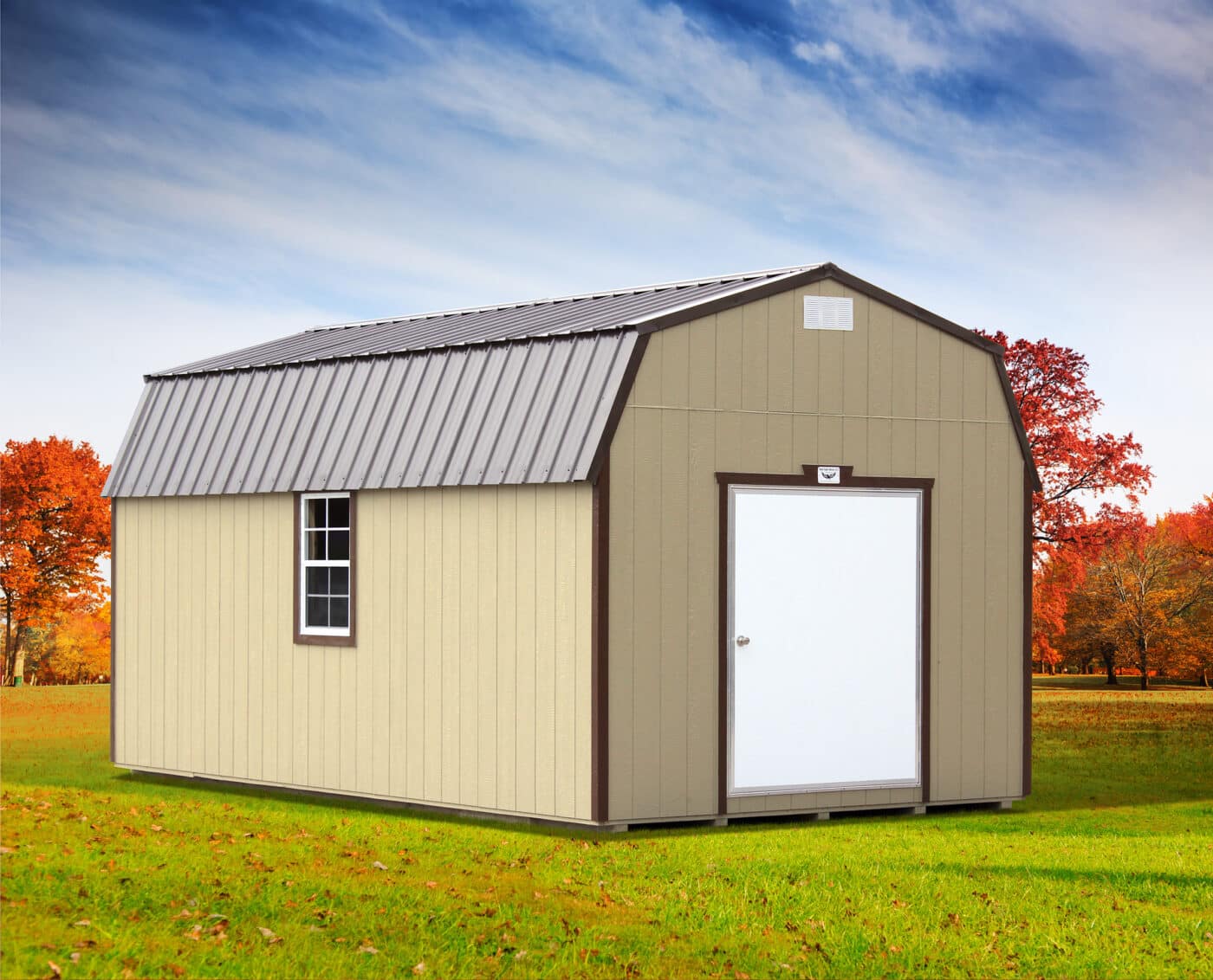 12x20 brown burnished barn garage