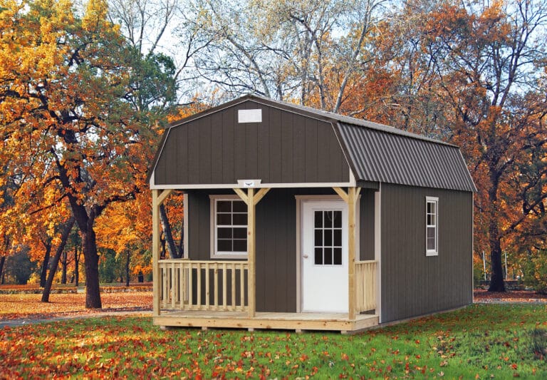 12x24 quaker tan sandstone burnished slate barn cabin