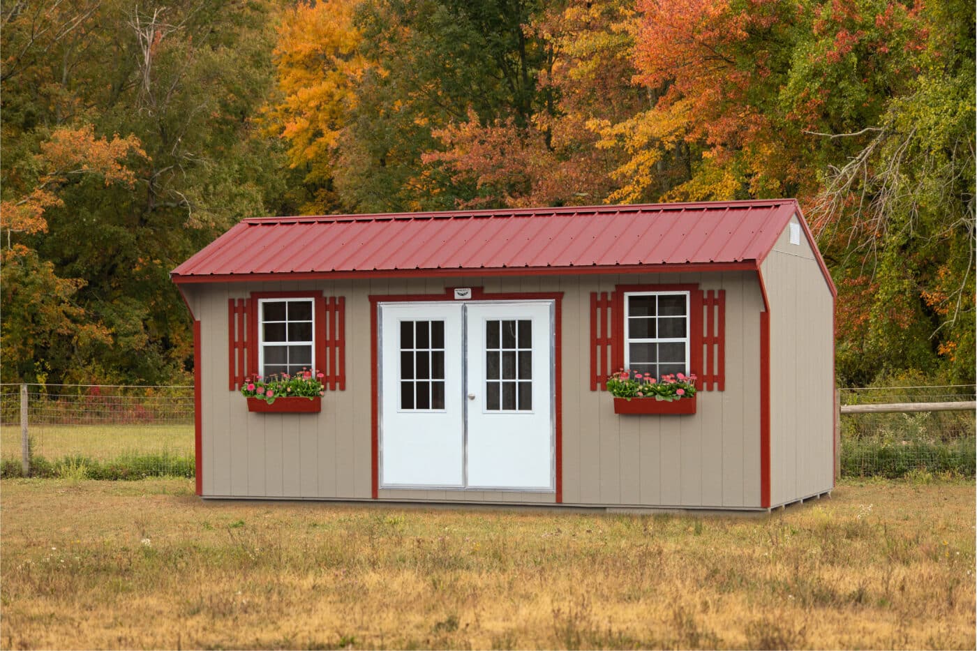 custom shed optionns shutters