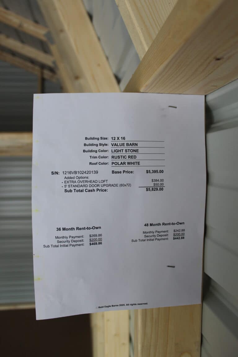 12x16 Value Barn
