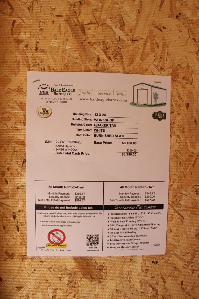 12x24 Work Shop