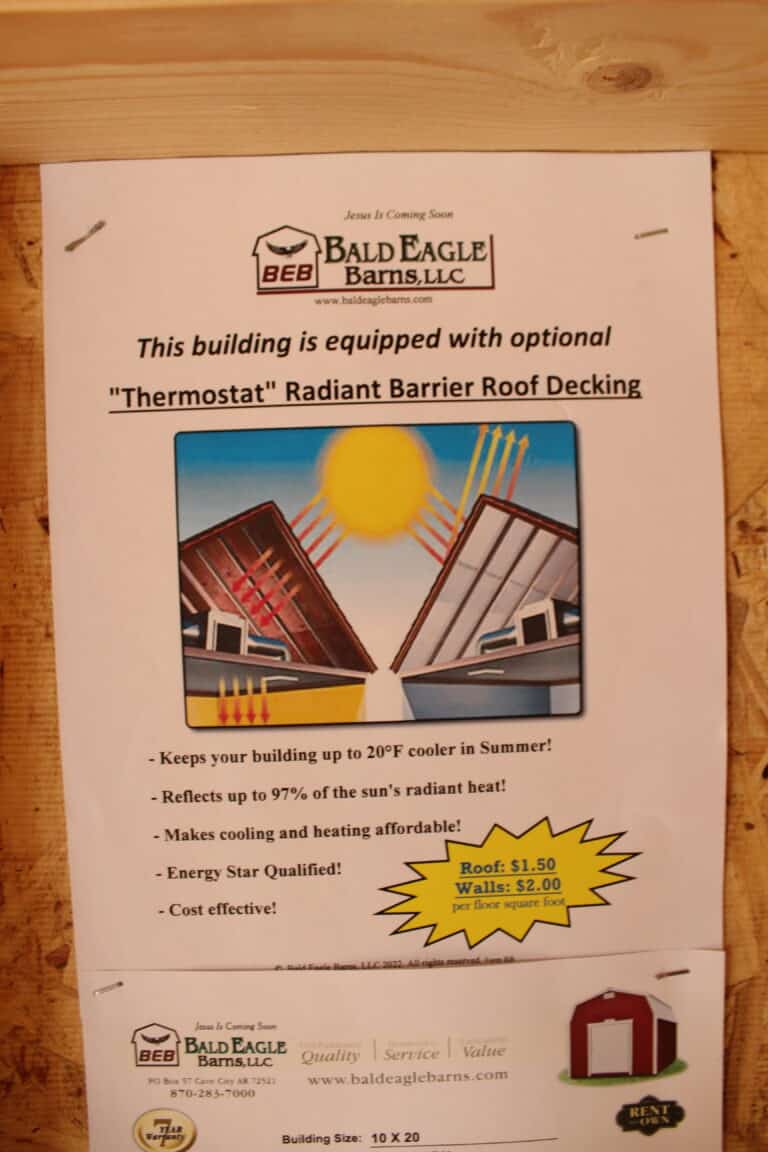 10x20 High Barn