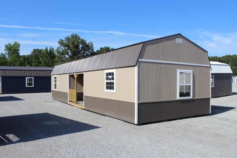 16x44 Side Lofted Barn Cabin