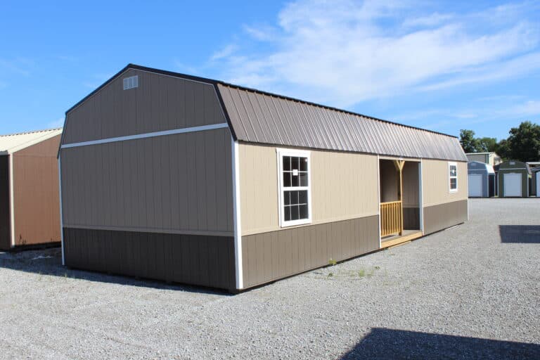 16x44 Side Lofted Barn Cabin