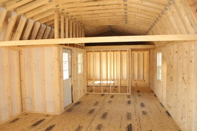 16x44 Side Lofted Barn Cabin