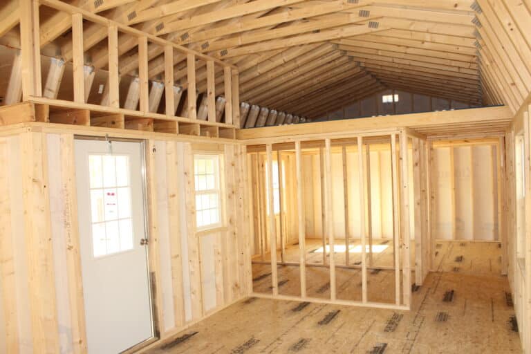 16x44 Side Lofted Barn Cabin