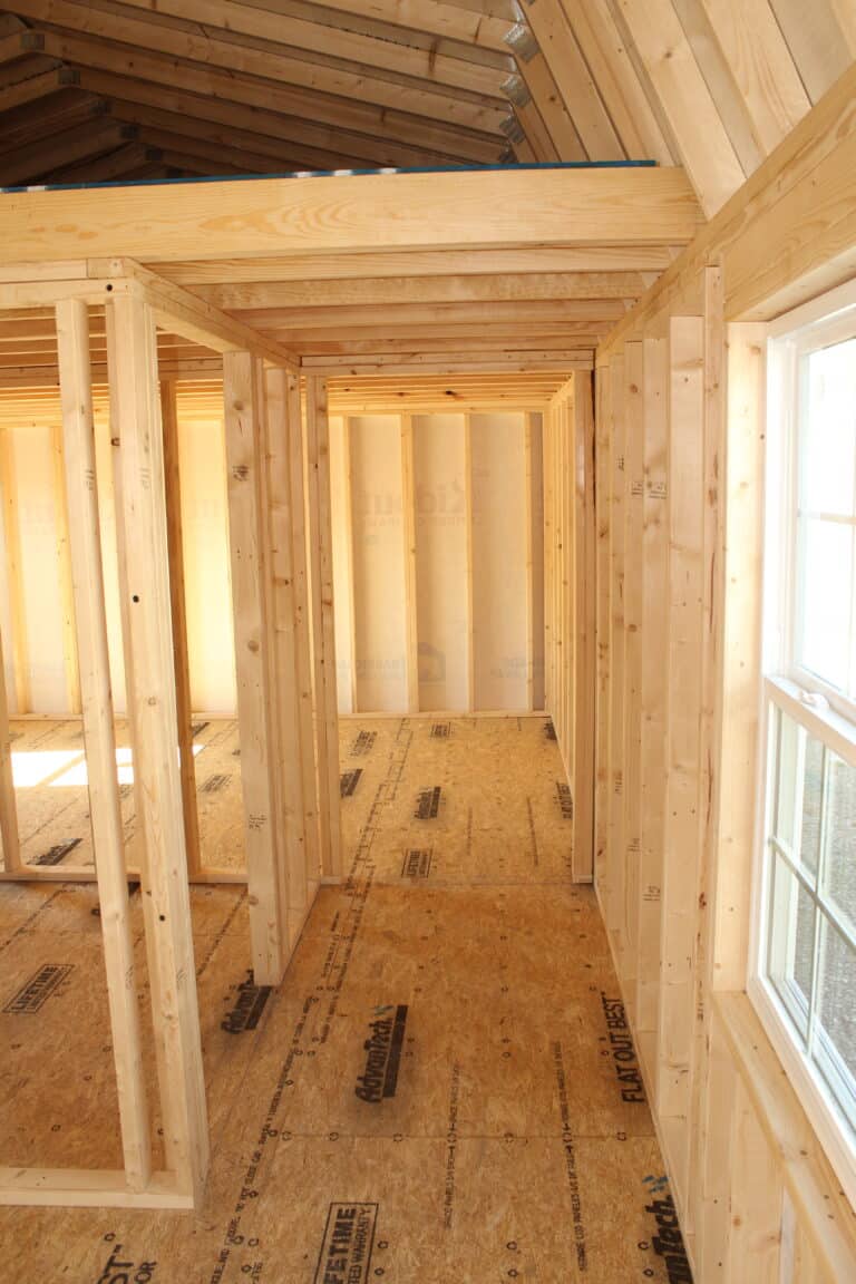 16x44 Side Lofted Barn Cabin