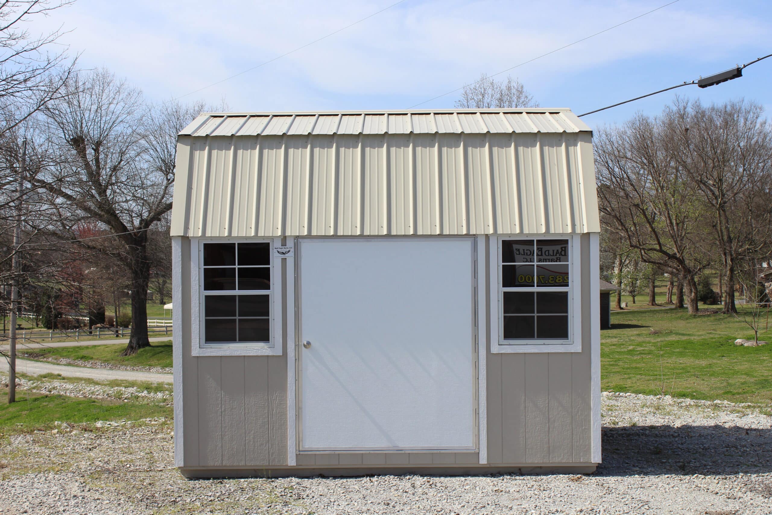 10x12 Side Lofted Barn - Bald Eagle Barns