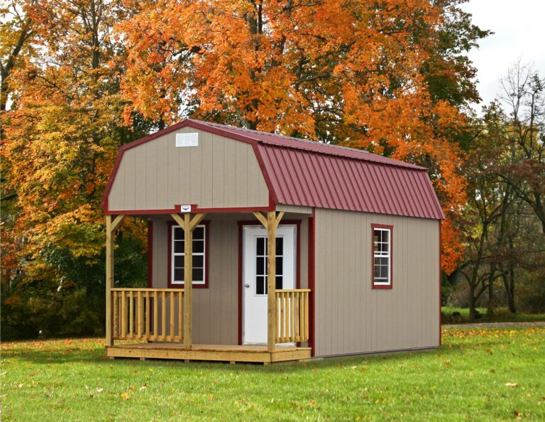 autumn barn cabin