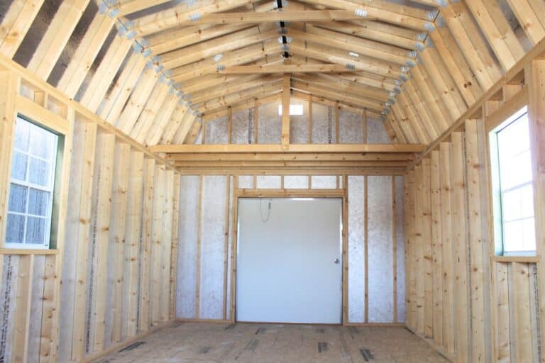 how to air seal shed roof with rigid foam