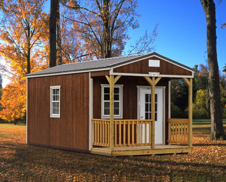 wood style utility cabin